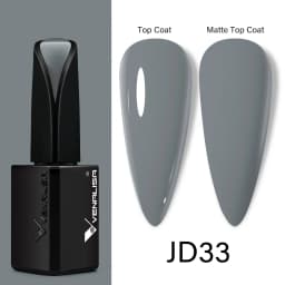 15ml VENALISA Super Nail Gel Polish Color Gel Nail Lacquer Soak off UV LED Gel Pure Black White Color Gel Silk Matte Top Coat