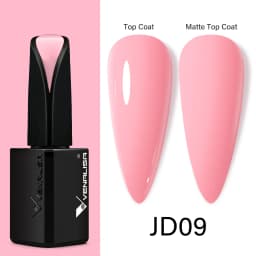 15ml VENALISA Super Nail Gel Polish Color Gel Nail Lacquer Soak off UV LED Gel Pure Black White Color Gel Silk Matte Top Coat