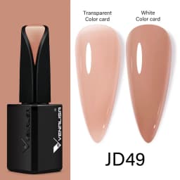 15ml VENALISA Super Nail Gel Polish Color Gel Nail Lacquer Soak off UV LED Gel Pure Black White Color Gel Silk Matte Top Coat