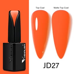 15ml VENALISA Super Nail Gel Polish Color Gel Nail Lacquer Soak off UV LED Gel Pure Black White Color Gel Silk Matte Top Coat