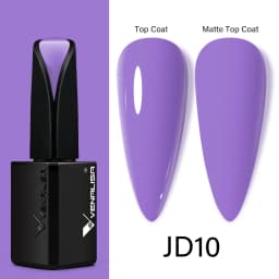 15ml VENALISA Super Nail Gel Polish Color Gel Nail Lacquer Soak off UV LED Gel Pure Black White Color Gel Silk Matte Top Coat
