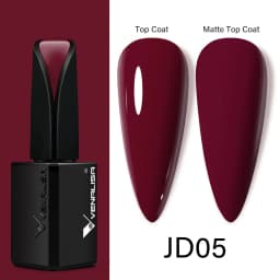 15ml VENALISA Super Nail Gel Polish Color Gel Nail Lacquer Soak off UV LED Gel Pure Black White Color Gel Silk Matte Top Coat