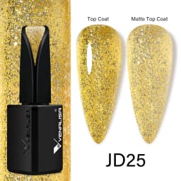 15ml VENALISA Super Nail Gel Polish Color Gel Nail Lacquer Soak off UV LED Gel Pure Black White Color Gel Silk Matte Top Coat