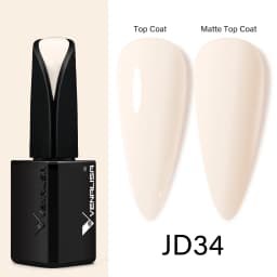 15ml VENALISA Super Nail Gel Polish Color Gel Nail Lacquer Soak off UV LED Gel Pure Black White Color Gel Silk Matte Top Coat