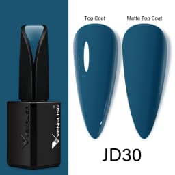 15ml VENALISA Super Nail Gel Polish Color Gel Nail Lacquer Soak off UV LED Gel Pure Black White Color Gel Silk Matte Top Coat