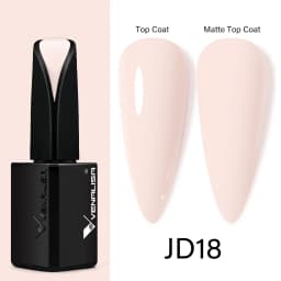 15ml VENALISA Super Nail Gel Polish Color Gel Nail Lacquer Soak off UV LED Gel Pure Black White Color Gel Silk Matte Top Coat