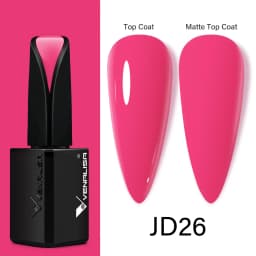 15ml VENALISA Super Nail Gel Polish Color Gel Nail Lacquer Soak off UV LED Gel Pure Black White Color Gel Silk Matte Top Coat