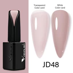 15ml VENALISA Super Nail Gel Polish Color Gel Nail Lacquer Soak off UV LED Gel Pure Black White Color Gel Silk Matte Top Coat