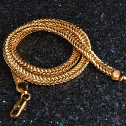ARAVANT 925 Silver 18K Gold Necklace Chains For Men Women Fashion Jewelry Accessories
