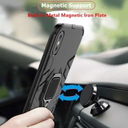 For Xiaomi Redmi Note 9T 5G Case Armor PC Magnetic Suction Stand Full Cover For Redmi Note 9T Case For Redmi Note 11 Pro Plus 5G