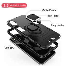For Xiaomi Redmi Note 9T 5G Case Armor PC Magnetic Suction Stand Full Cover For Redmi Note 9T Case For Redmi Note 11 Pro Plus 5G
