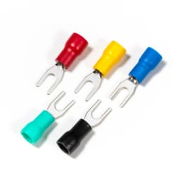 100Pcs fork cable wire connector wire crimping terminal SV1.25-3 SV1.25-4 SV2-3 pre-insulated terminal red blue