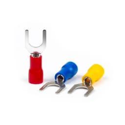 100Pcs fork cable wire connector wire crimping terminal SV1.25-3 SV1.25-4 SV2-3 pre-insulated terminal red blue