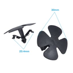 20Pcs Plastics clips For Honda Civic Fit CRV HRV Accord Odyssey Plastic Trim Clips for Bonnet Insulation Hood Insulator