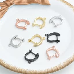 Handmade Earrings Jewelry Material Classic Zircon Earring Hooks Accessories For Women DIY Dangle Earrings Jewelry