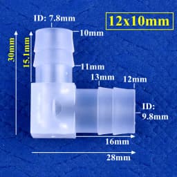 5~200pcs 14~3.2mm PP Reducing Elbow Connectors Aquarium Tank Air Pump Aerator Hose Pagoda Joint Garden Irrigation Pipe Fittings