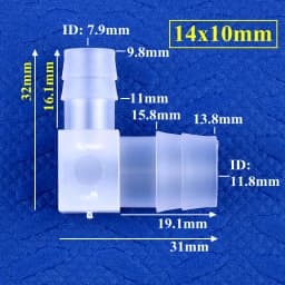 5~200pcs 14~3.2mm PP Reducing Elbow Connectors Aquarium Tank Air Pump Aerator Hose Pagoda Joint Garden Irrigation Pipe Fittings