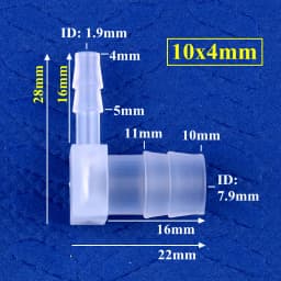 5~200pcs 14~3.2mm PP Reducing Elbow Connectors Aquarium Tank Air Pump Aerator Hose Pagoda Joint Garden Irrigation Pipe Fittings