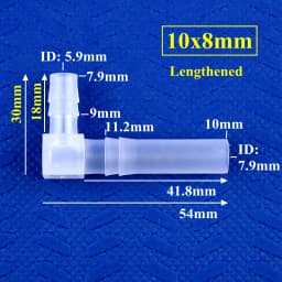 5~200pcs 14~3.2mm PP Reducing Elbow Connectors Aquarium Tank Air Pump Aerator Hose Pagoda Joint Garden Irrigation Pipe Fittings