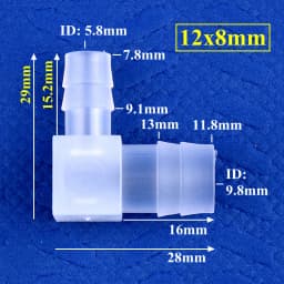 5~200pcs 14~3.2mm PP Reducing Elbow Connectors Aquarium Tank Air Pump Aerator Hose Pagoda Joint Garden Irrigation Pipe Fittings