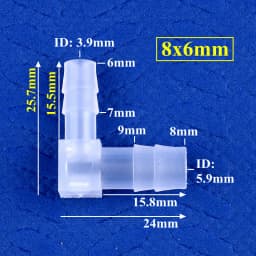 5~200pcs 14~3.2mm PP Reducing Elbow Connectors Aquarium Tank Air Pump Aerator Hose Pagoda Joint Garden Irrigation Pipe Fittings