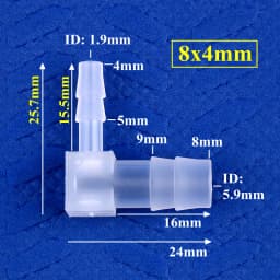 5~200pcs 14~3.2mm PP Reducing Elbow Connectors Aquarium Tank Air Pump Aerator Hose Pagoda Joint Garden Irrigation Pipe Fittings
