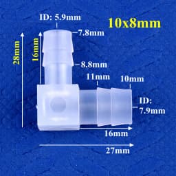5~200pcs 14~3.2mm PP Reducing Elbow Connectors Aquarium Tank Air Pump Aerator Hose Pagoda Joint Garden Irrigation Pipe Fittings