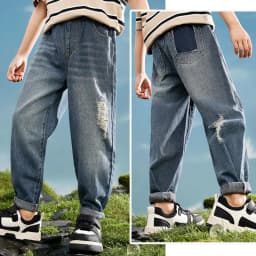IENENS Kids Boys Clothes Jeans Pants Children Wears Denim Clothing Infant Baby Trousers Bottoms 4 5 6 7 8 9 10 11 Years