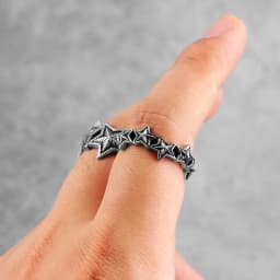 Little Stars Starry Night Stainless Steel Women Men Rings Simple for Girl Boyfriend Lovers Jewelry Creativity Gift Wholesale