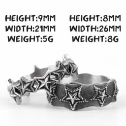 Little Stars Starry Night Stainless Steel Women Men Rings Simple for Girl Boyfriend Lovers Jewelry Creativity Gift Wholesale