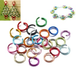 300pcs/lot 6 8 10 mm Metal Jump Rings Open Jump Rings Colorful Split Rings Connectors For Diy Jewelry Finding Making Supplies