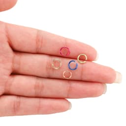 300pcs/lot 6 8 10 mm Metal Jump Rings Open Jump Rings Colorful Split Rings Connectors For Diy Jewelry Finding Making Supplies