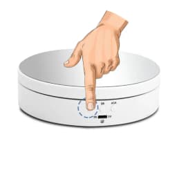 High Power Electric Rotating Mirror Jewelry Display Stand Base Jewelry Organizer Turntable Jewellery Packaging Display Jewelry