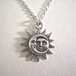 Big Crescent Moon Necklace for Women, Pagan Witch Style Amulet, Wiccan Pendant, Lunar Witchcraft, Magic Jewelry Gift, 2024, Moon