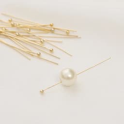50-100pcs/Lot 15-70MM Stainless Steel Flat Ball Eye Head Pins Gold Silver Plated For DIY Jewelry Findings Making Accessories