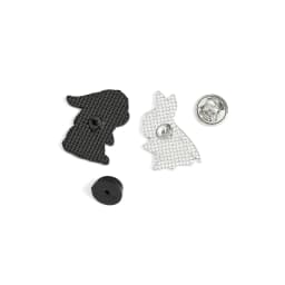 The Untamed Enamel Pin Black White Rabbit Brooch Bag Clothes Lapel Pin Badge BL TV Cartoon Animal Jewelry Gift for Best Friends