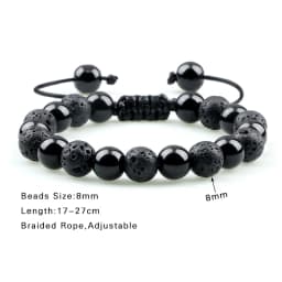 High Quality Blue Tiger Eye Stone Bracelet Adjustable Size Braided Onyx Beads Bracelets&Bangles Men Minimalist Jewelry Pulseras