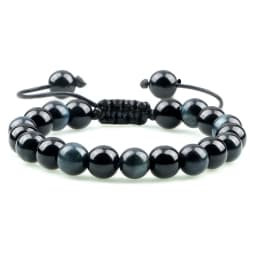 High Quality Blue Tiger Eye Stone Bracelet Adjustable Size Braided Onyx Beads Bracelets&Bangles Men Minimalist Jewelry Pulseras