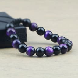 High Quality Blue Tiger Eye Stone Bracelet Adjustable Size Braided Onyx Beads Bracelets&Bangles Men Minimalist Jewelry Pulseras
