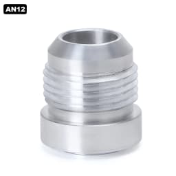 Top Quality Aluminum AN4 6 8 10 12 AN Straight Male Weld Fitting Adapter Weld Bung Nitrous Hose Fitting Silver
