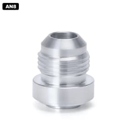 Top Quality Aluminum AN4 6 8 10 12 AN Straight Male Weld Fitting Adapter Weld Bung Nitrous Hose Fitting Silver