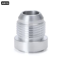 Top Quality Aluminum AN4 6 8 10 12 AN Straight Male Weld Fitting Adapter Weld Bung Nitrous Hose Fitting Silver