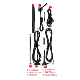 Wishcolor 2.4/5/5.8G 40MHz-6GHz Telescopic Antennas Kits For HackRF One Portapack H2 SDR