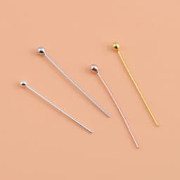10 Pieces 925 Sterling Silver Ball Pointer Handmade DIY Making Materials Jewelry Accessories