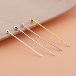 10 Pieces 925 Sterling Silver Ball Pointer Handmade DIY Making Materials Jewelry Accessories