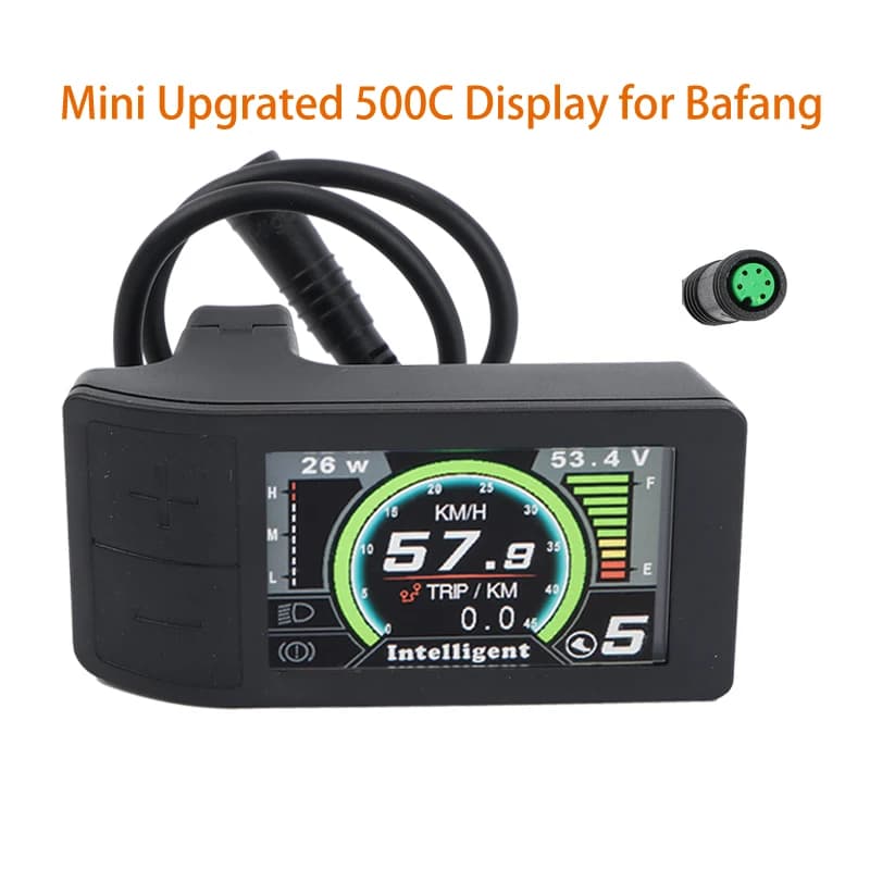 Forbestcy-E-Bike HMI Speedometer 500C Display for Bafang BBS, Mid Drive Motor Kit, Parts of Motorcycle Front Dash Panels