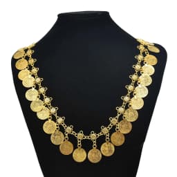 Bohemian Women Gypsy Pakistan Gold Silver Color Coin Tassel Necklace Classic Vintage Turkish Indian Ethnic Afghan Dress Jewelry