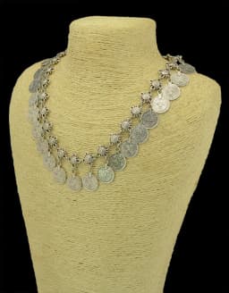 Bohemian Women Gypsy Pakistan Gold Silver Color Coin Tassel Necklace Classic Vintage Turkish Indian Ethnic Afghan Dress Jewelry
