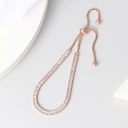 ZHOUYANG Tennis Bracelets For Women Sparking Zircon Jewerlly Rose Gold Color Handmade Friends Gift Cute Jewelry Wholesale H017