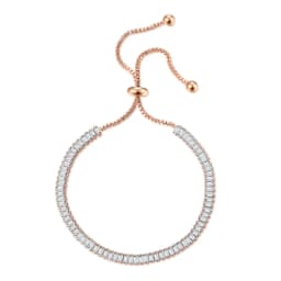 ZHOUYANG Tennis Bracelets For Women Sparking Zircon Jewerlly Rose Gold Color Handmade Friends Gift Cute Jewelry Wholesale H017